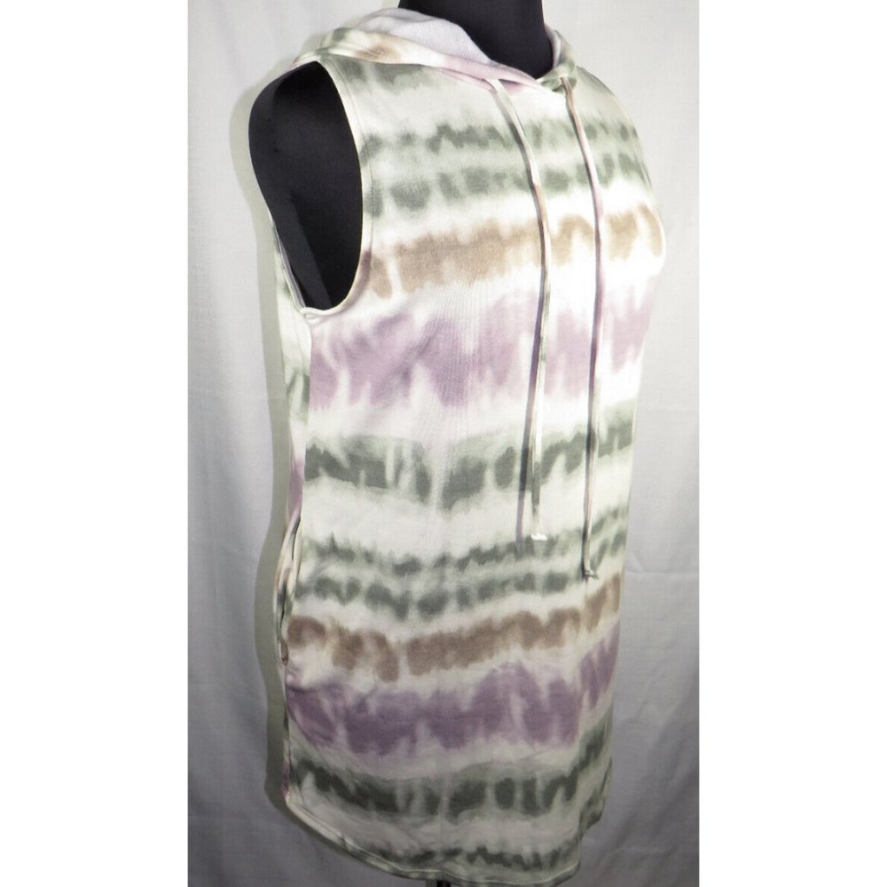 NEW, Plus Size 1X, Tie Dye Short Dress, Pockets, Hooded, Boutique